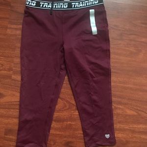 Burgundy Forever 21 leggings